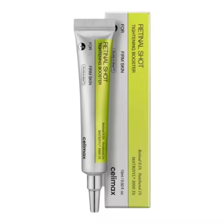 Celimax Retinal Tightening Booster es un suero diseñado para potenciar la firmeza y elasticidad de la piel. Su fórmula avanzada ayuda a reducir signos de envejecimiento y aporta un aspecto más radiante y revitalizado. - 1