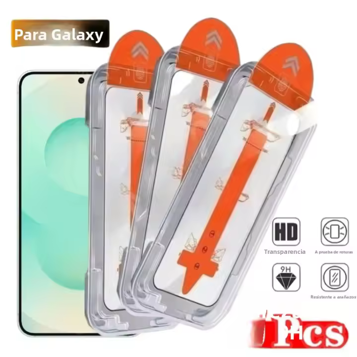 Protector De Pantalla Completo Para Samsung Galaxy S25 S24 S23 S21 Ultra S22 S25 plus S24 FE Vidrio Templado Anti-Scratch HD Instalación Fácil - 1