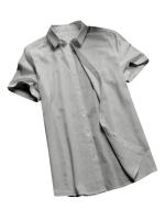 Camisa Casual Para Hombre Manga Corta Botones Vintage De Color Sólido Para Calle Y Vacaciones Tallas M-3XL Algodón Y Poliéster - details 15