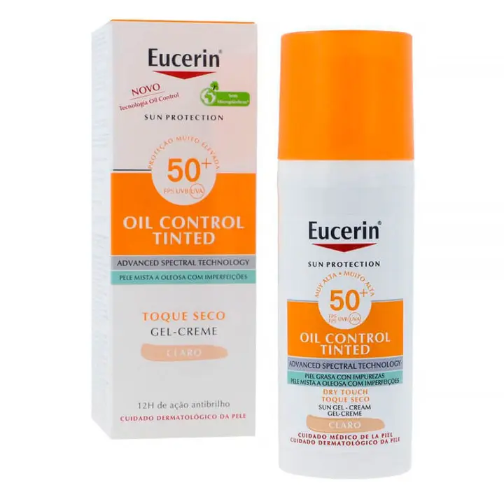 Eucerin Sun Protección Spf50+ Oíl Control Color Claro 50 ml - 1