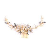 Peine De Perlas Para Novias Y Vestidos Formales Adorno De Cabello Con Diamantes Estilo Europeo Y Americano Decorativo Para Fiestas - details 4