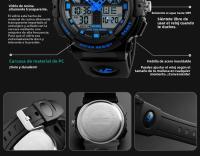 Reloj Deportivo SKMEI 1270 Para Hombre Con Cronógrafo Digital Doble Resistente Al Agua 50M Pantalla De La Semana Reloj De Pulsera Masculino - details 14