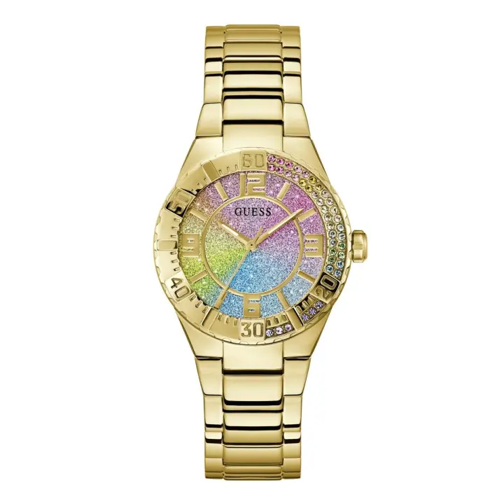 Guess Reloj Mujer Caja De Acero Reciclado Pulsera Acero De Color Dorado Resistente Al Agua 3 Atm Gw0882l2 - 1