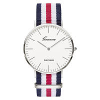 Reloj De Cuarzo Para Hombres Y Mujeres Correa De Nylon Estilo Casual Simple Reloj De Pulsera Para Parejas Resistentes Al Agua Color Variado - details 3