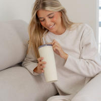 Flamingueo Vaso Termico - Taza Termo Acero Inoxidable Termo Cafe Para Llevar Bebidas Frías 24h y Calientes 10h Taza con Tapa 0,8 Litros - details 3
