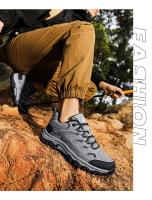 Zapatos De Senderismo Para Hombres Comodidad Antideslizante Suela Gruesa Resistente Al Desgaste Zapatillas De Moda Para Caminar Con Laces - details 3