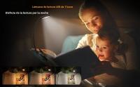 Luz De Lectura LED 7 Luces Recargable USB Con Clip Flexible 3 Niveles De Luz Cálida Y Fría Portátil Para Lectura Nocturna - details 0