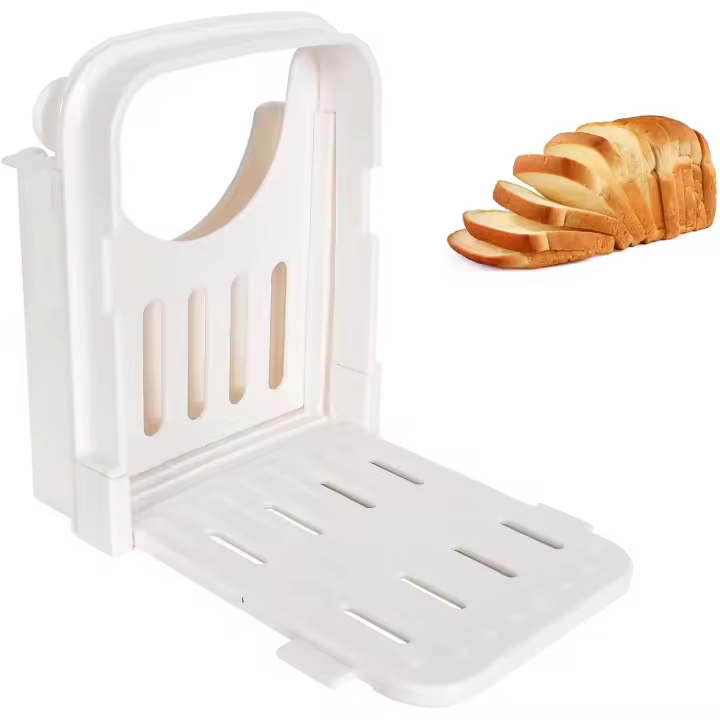Cortadora de Pan Plegable Rebanadora de Pan Tostada De Rebanadora De Pan Forma de Cortador de Pan Tostado Herramientas para Hornear para Cortar Pan en la Cocina - 1