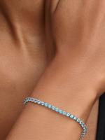 Pandora - Pulsera de tenis azul claro brillante - Plata de ley - details 1