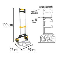 Pretul Diablo de Carga, Plegable, 100 kg PRETUL TOLSEN - details 2