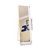 Espejo de Cuerpo Entero de Pie 140x40 cm, Marco de Aluminio Dorado, Vidrio Templado, Ajustable y Estable – Espejo Moderno para Dormitorio, Sala o Vestidor - details 0