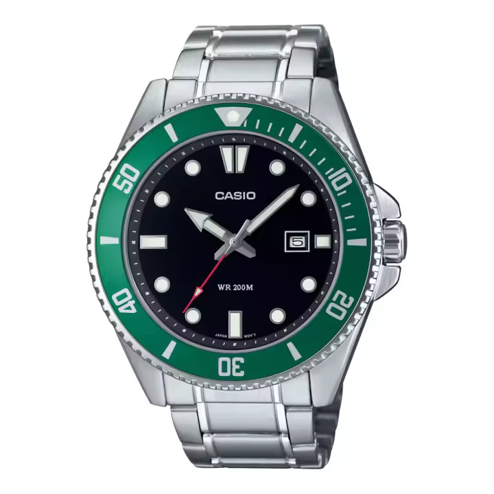 Casio Reloj Hombre Analogico Cuarzo con Correa de Acero inoxidable MDV-107D-1A3VDF - 1