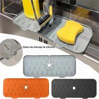 Alfombrilla De Fregadero Ecológica De Silicona Protector De Encimera Absorbente Para Grifo Y Drenaje De Cocina Accesorio Para El Hogar - details 0