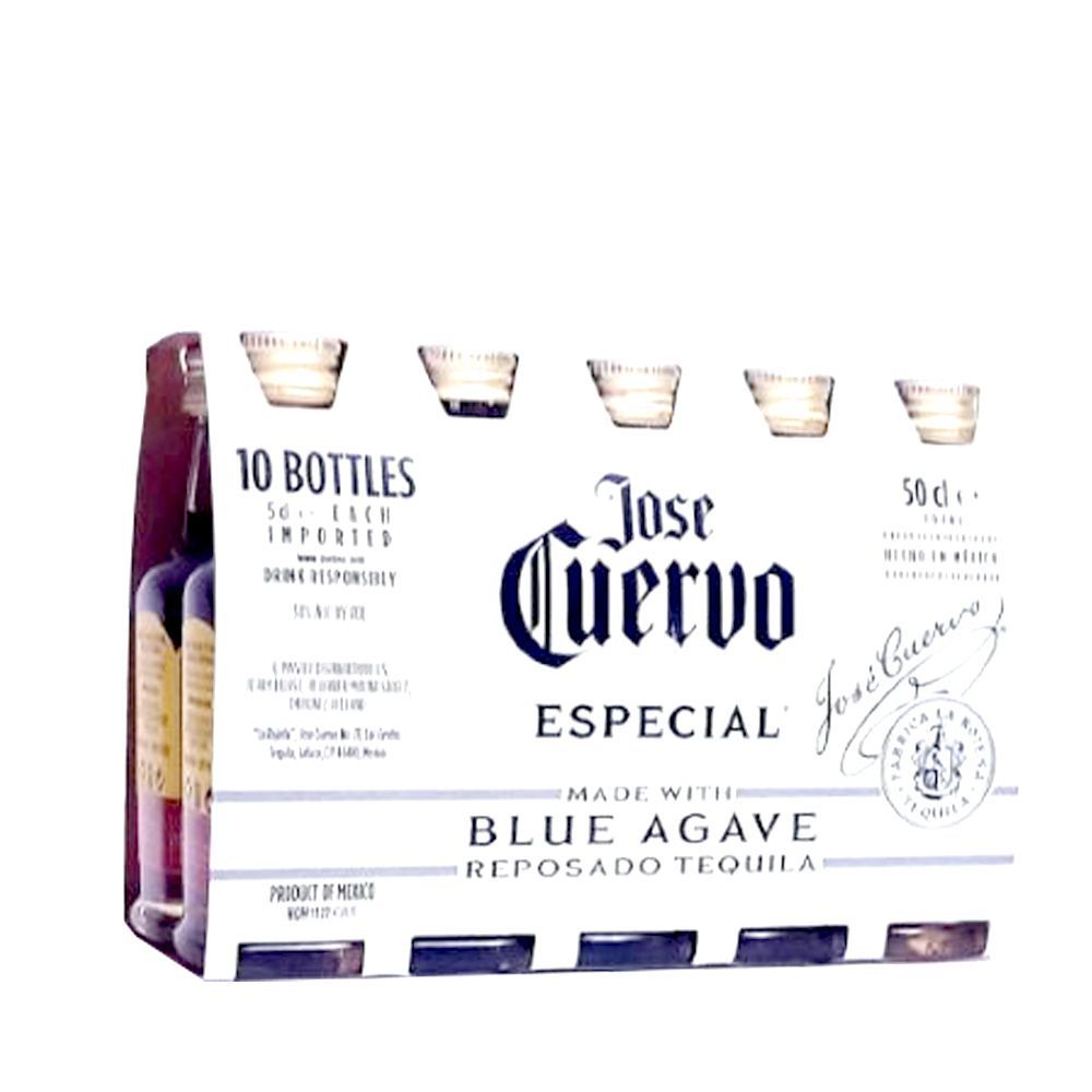 Pack de 10 Mini Botellitas Tequila Jose Cuervo 5Cl