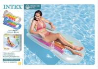 INTEX Colchoneta Hinchable Piscina con Respaldo y Portabebidas 160x85 cm | Flotador Playa Adulto | Colchoneta Inflable Relax | Unidad o Pack 2 - details 1