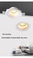 Lámpara De Techo Integrada LED Anti-Deslumbrante GU10 Para Sala De Estar Y Pasillo Iluminación Interior Sin Marco - details 0
