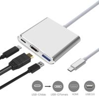 FGNS. Tipo-C a HDMI/USB/Tipo-C,USB C a HDMI Adaptador 4K, 3 en 1 Multipuerto Tipo C a 4K HDMI Adaptador USB C Hub, Convertidor USB C a HDMI con USB 3.0 y de Carga PD Tipo C para , Portátiles, teléfonos móviles, tabletas y otros dispositivos electrónicos. - details 0