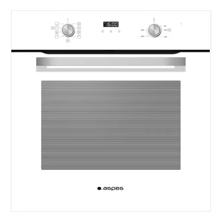 Horno Multifunción con Vapor Hidrolítico / Vapor ASPES AHM8700DCB 59cm Cristal blanco 70L | Guías Telescópicas, Clase A - 1
