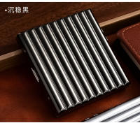 Caja De Cigarrillos De Metal Para Hombres 20 Piezas Capacidad Grande Anti-Pressure Resistente a La Humedad Con Ranura De Tarjeta Corrugada - details 8