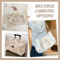 Om Home Bolsa de almacenamiento – Bolso multifuncional para mujer – Bolso de maternidad – Bolso de viaje – Bolso de fin de semana – Bolso para mamás – Bolso de hombro/bolso tote – Apto para llevar en la mano, al hombro o cruzado – Ideal para la preparació - details 1