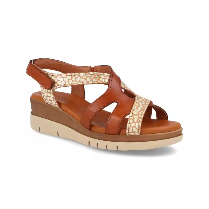 Sandalias Mujer de Piel con Cuña Confort y Detalle de Textura | Digo Digo 32211 Disfruta del verano con el equilibrio perfecto entre estilo moderno y bienestar absoluto. Estas sandalias de la firma española Digo Digo han sido diseñadas para la mujer que - 1