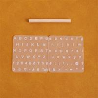 Plantilla De Letras De Cuero Para Grabado Y Estampado Herramienta De Grabado De Cuero Transparente Para DIY Y Leathercraft - details 6