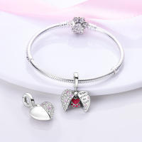 Encantos De Animal Colección Plata Francés Bulldog Gato Mariposa Ladybug Para Pulseras Originales Joyería Hechas a Medida - details 163