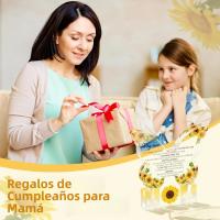 Regalo Para Mamá Placa De Acrílico En Forma De Mariposa Y Girasol Delicado Regalo De Cumpleaños Para Mamá De Hijo E Hija - details 3