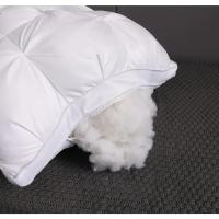 DECODEKO-Almohada de lujo con calidad de hotel 5 estrellas, soporte cervical para un sueño profundo. Almohada de alta densidad, mullida y resistente al hundimiento para todas las estaciones, con funda de satén blanco y relleno de poliéster 100%. - details 1