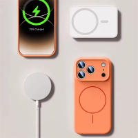 Funda De Silicona Líquida Para Magsafe Para iPhone 17 16 15 14 pro Max Cubierta Magnética Mate De Colores Caramelo Compatible Con iPhone Air - details 3