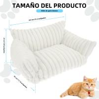 Sofá Para Gatos Y Perros Cama De Invierno Caliente Muebles De Lujo Fácil De Lavarse Y Retirar Funda De Seda Suave Para Pequeños Y Medianos Animales - details 1
