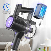 Cordless Handheld Vacuum Cleaner - TEENDOW - P11Pro Purple - 30-minute runtime - 450 ml dustbin - Brushless motor - details 1