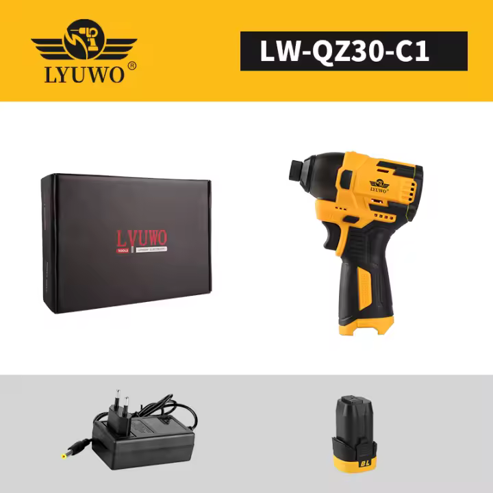 LYUWO 16V Destornillador Eléctrico Sin Cable 100N.m Multifuncional Herramienta De Perforación Para El Hogar Con Broca Incluida - 1