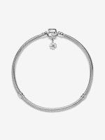 Pandora - Pulsera Pandora Moments con cierre de margarita y cadena de serpiente - Plata de ley - details 0