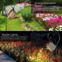 Lámpara Solar Decorativa Para Jardín Con Botella De Riego En Color Cálido 1 PC Luz De Jardín Colgante De Luces Solares - details 1