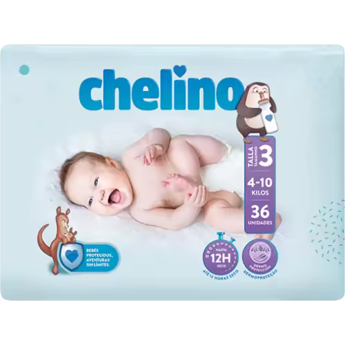 Chelino Love Pañal Talla 3 4-10Kg 36 Unidades - 1