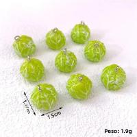 10Pcs Encantos De Resina En Forma De Brócoli 3D Para Manualidades Joyería DIY Pendientes De Comida Simulada Regalos Creativos - details 0