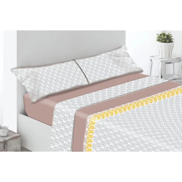 Printex Home Juego de Sábanas 4piezas Verano Suave Cama 90, Cama 105, Cama 135, Cama 150 y Cama 180 cm - 1