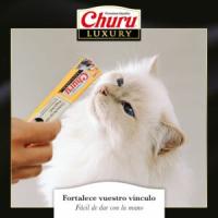 CHURU Luxury (4x14 gr) - Snack Cremoso Premium para Gatos Sin Cereales Sin Conservantes y Sin Colorantes (Atún con Bogavante, Atún con Langostinos, Atún con Lenguado ó Pollo con Wagyu) - details 6