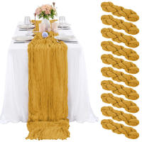 Corredor De Mesa Semi Transparente De Gauze Para Boda Fiesta De Cumpleaños Baile De Primavera Navidad Decoración De Banquete - details 32