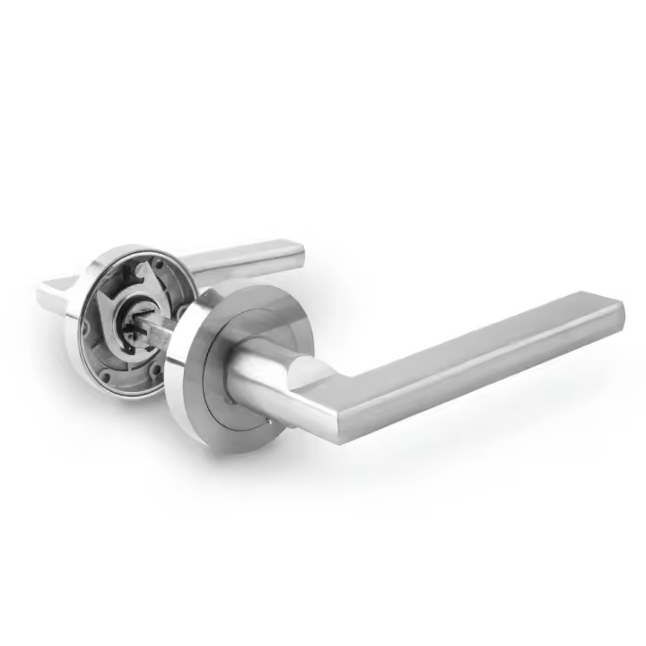 Manilla de Aluminio Recta HANDLOCK con Roseta – Uso interno y externo - 1