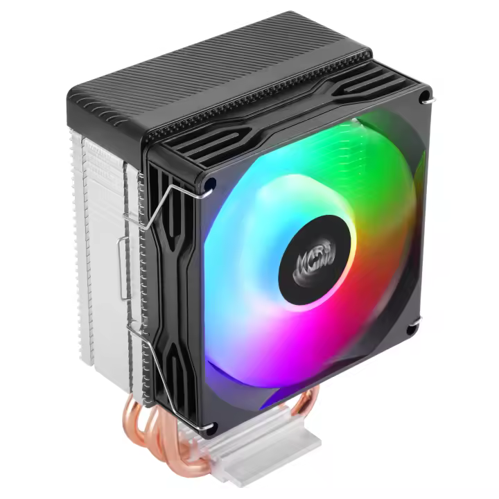Mars Gaming MCPU-X3, Disipador CPU 190W TDP, 3x Heatpipes, Ventilador PWM FDB, Iluminación FRGB, Diseño Compacto SFF/Mini-ITX, Aletas de Aluminio, Cooler PC con Compatibilidad Intel y AMD Disipador PC, Negro o Blanco - 1