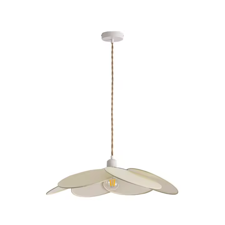 Ledkia Lámpara Colgante Tela Kabuki de Diseño Elegante y Moderno - 1