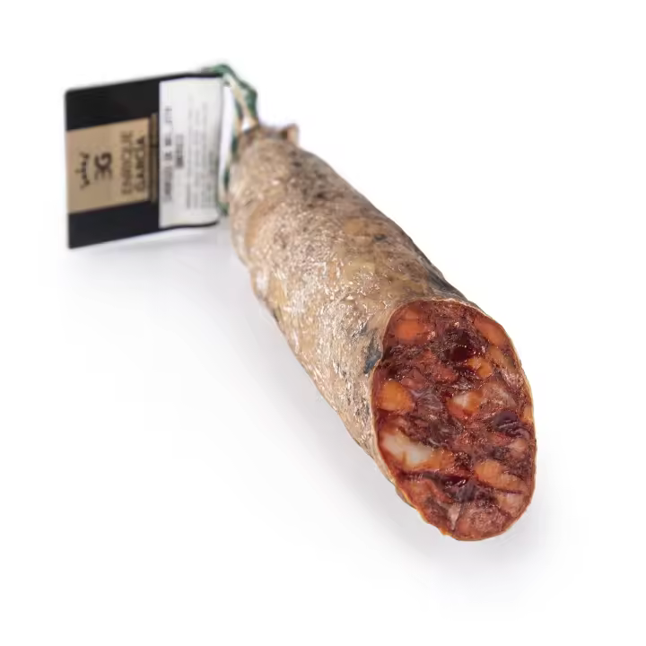 Chorizo Ibérico de Bellota Entero, Pieza Envasada al Vacío, 1,3 kg aprox. – Enrique García - 1