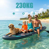 INNOEXPO, Tablas de Paddle Inflables, 350*89*15cm, EVA Antideslizante, Capacidad de Peso 230KG, Rango de Inflado 12-15PSI, con Base Go-pro, Remo 2-EN-1, Asiento SUP, Ideal para Principiantes - details 4