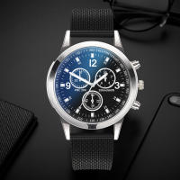 Reloj De Pulsera Deportivo De Lujo Para Hombres Relogio Masculino ISHOWTIENDA Cuero Correa De Acero Inoxidable Movimiento Cuarzo Estilo Simple - details 14