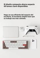 Teclado Mecánico EWEADN MK68 Inalámbrico 3 Modos Bluetooth Mini Silentes 68 Teclas Keycaps PBT Set De Teclado Y Ratón Para Oficina Y Gaming Regalos Para PC - details 9