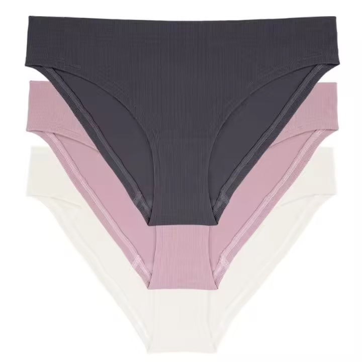 Packx3 Braguitas Seamless, Corte Midi, Modelo Flo, Dorina. - 1