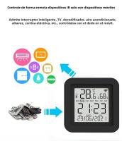 Sensor De Temperatura Y Humedad Universal Tuya Smart WiFi IR Remoto Para Aire Acondicionado TV Compatible Con Alexa Google Home Yandex - details 7