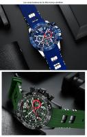 Reloj De Deporte Para Hombre MINI FOCUS Con Grande Dial Luminoso Multifuncional Resistente Al Agua Cuarzo Silicona Correa 220mm - details 29